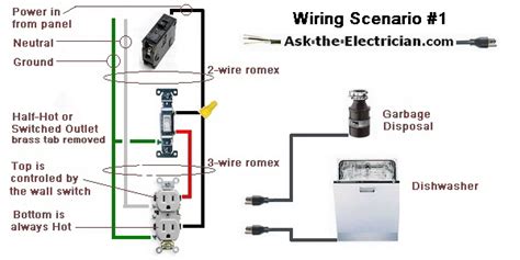 wiring dishwasher and trash disposal